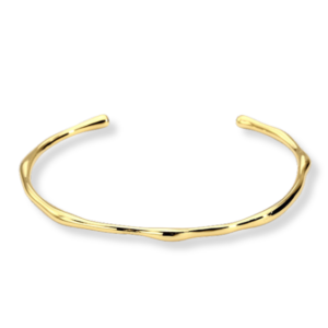 Wave bangle bracelet