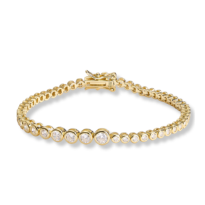 Bezel tennis bracelet