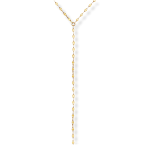Mirror link lariat necklace