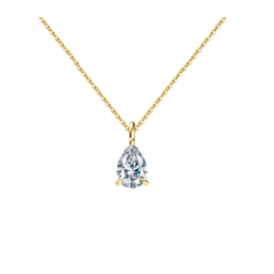 Pear Shape Moissanite necklace