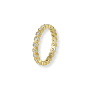 Bezel eternity ring