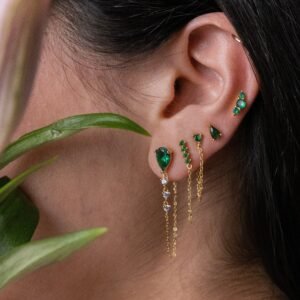 Pop tassel stud earrings